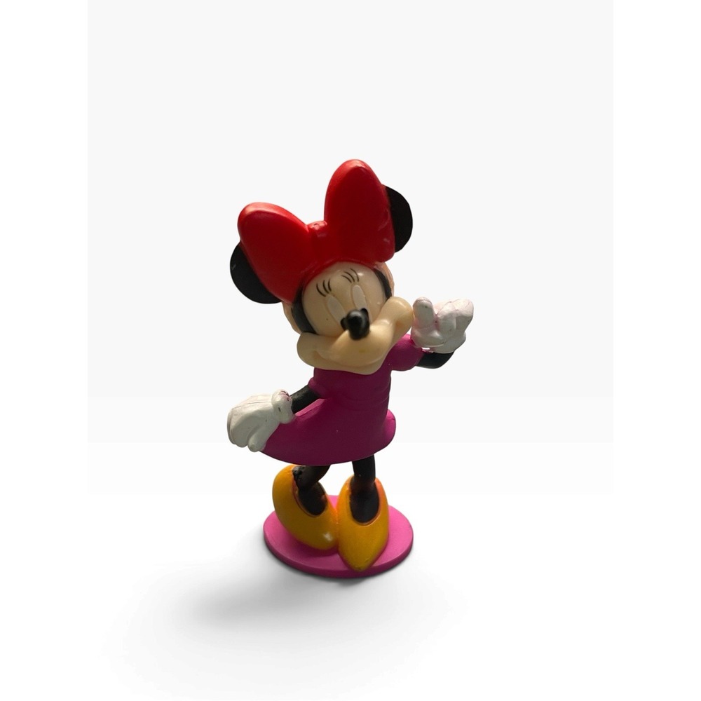 Greenbrier International Disney Minnie Mouse Christmas Figure Pink Dress